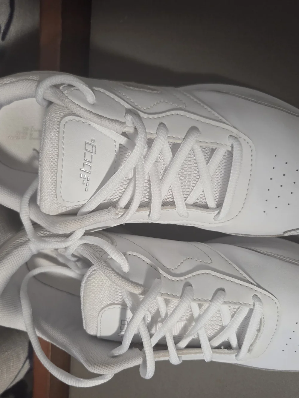 bcg White Lace-Up Athletic Sneakers
